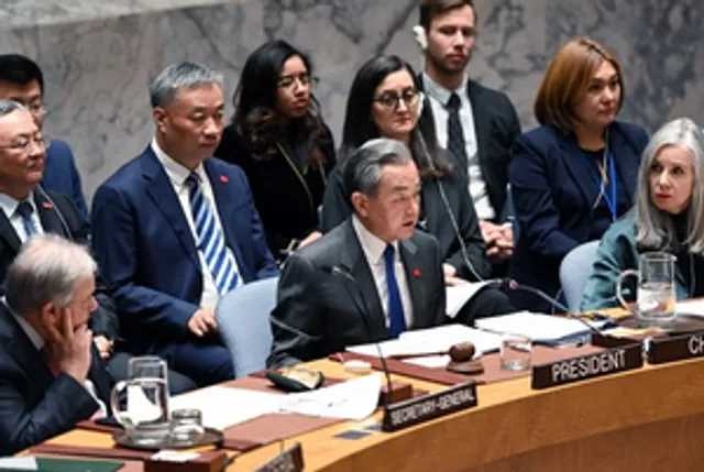 वांग यी ने यूएन सुरक्षा परिषद के उच्च स्तरीय सम्मेलन की अध्यक्षता की